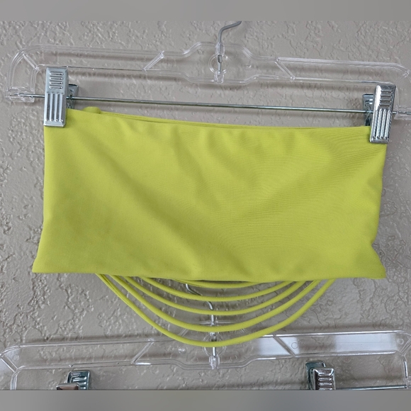 NWT MIKOH Blue Swim Bottoms, MIKOH Yellow Swim Top, Medium - Picture 3 of 11